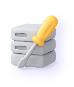 Server with screwdriver icon